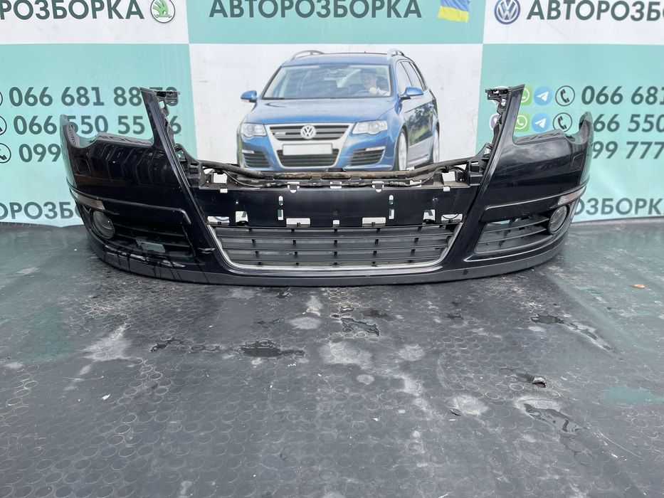 Бампер передній lc9x чорний фольксваген пассат б6 volkswagen passat b6
