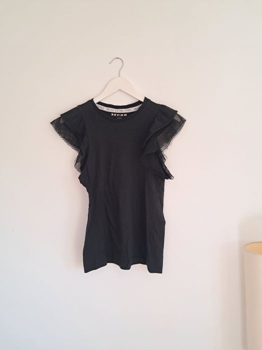 Bluzka t-shirt z ozdobnymi rękawami, Review