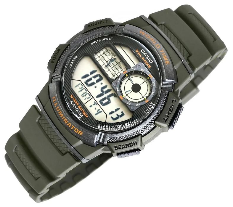 zegarek męski casio ae-1000w-3avdf + box