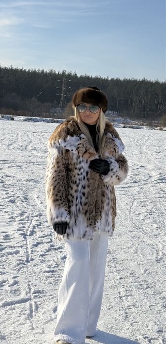 Рысь шуба новая из рыси размер 46-48