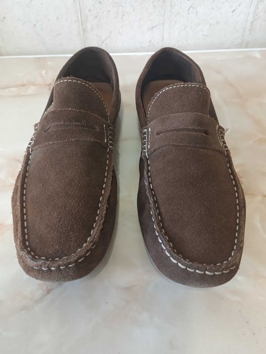 Идеальные Туфли Лоферы Hush Puppies 41p Замша Мокасины Driver для Авто