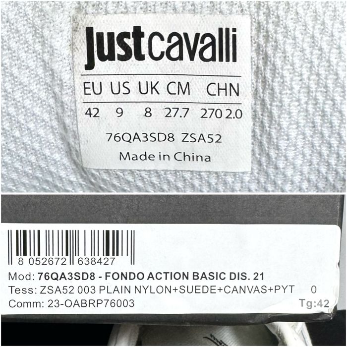 Just Cavalli 41.5 р. Action Basic Boss чоловічі кросівки