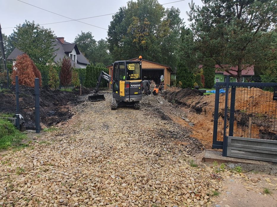 Usługi minikoparką cały śląsk i małopolska