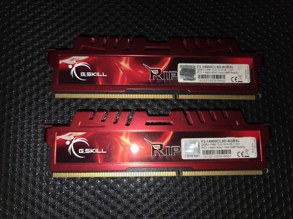 Memórias RAM DDR3 8GB 1866MHz CL9