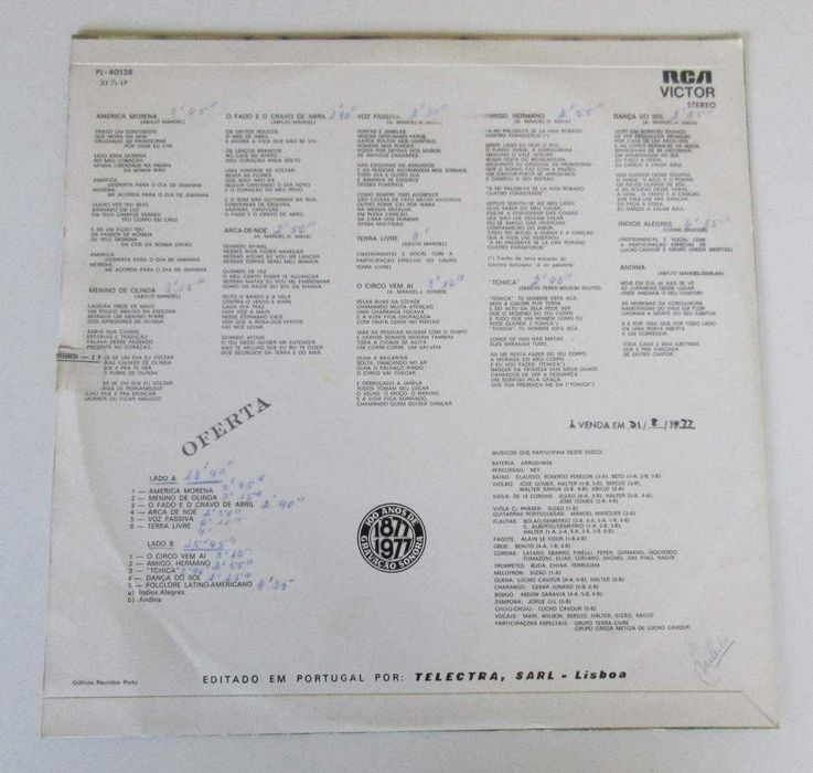 ABILIO MANOEL - América Morena (LP)