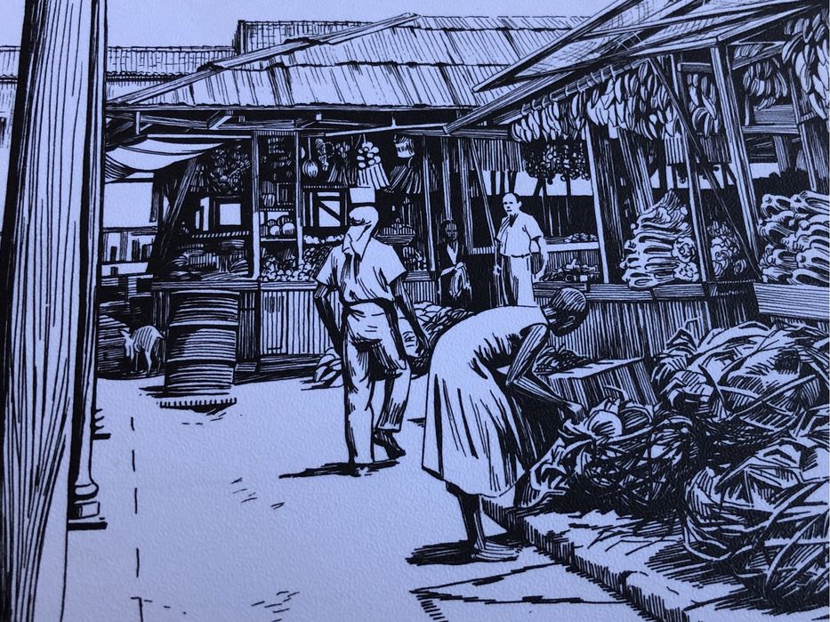 12 Postais de angola antiga, desenhos de carlos ferreira