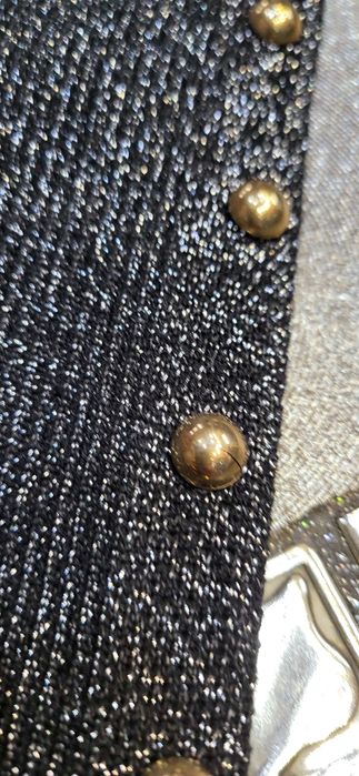 New collection sukienka midi brokatowa czarna sylwester Uni