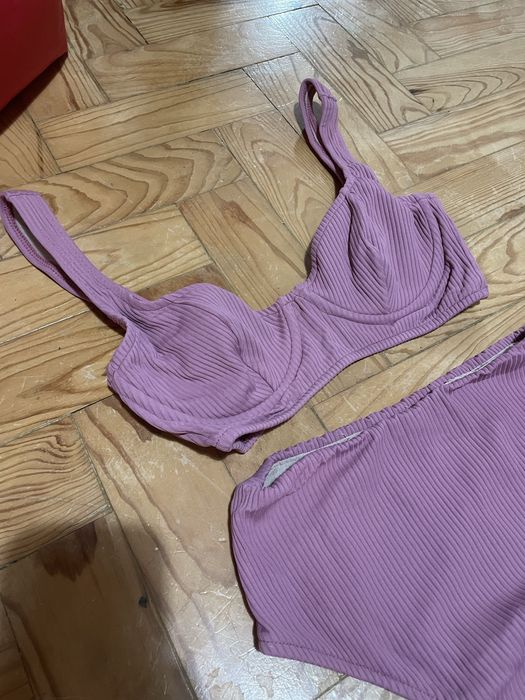 Biquini cor de rosa brasileiro S loja três