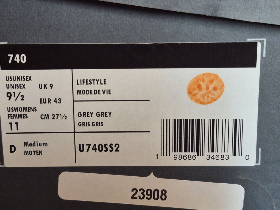 New Balance 740 "Grey Grey" | 43 EU (27.5 см) | Оригінал