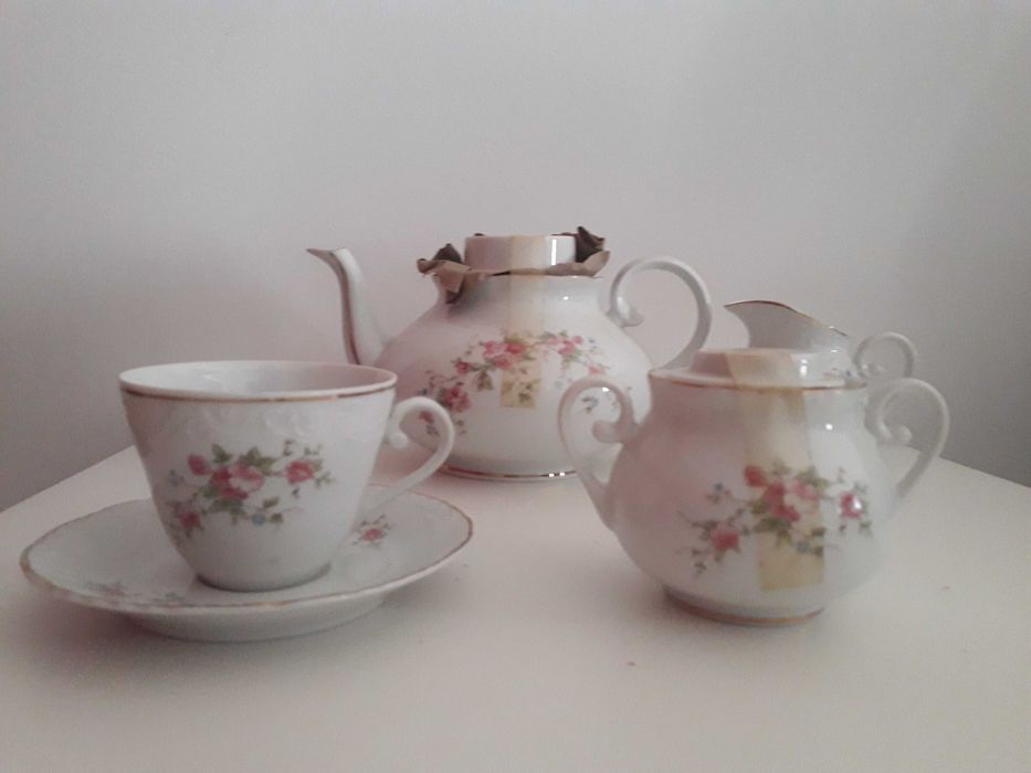 Conjunto chá porcelana (novo)