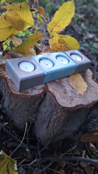 Підсвічники з дерева