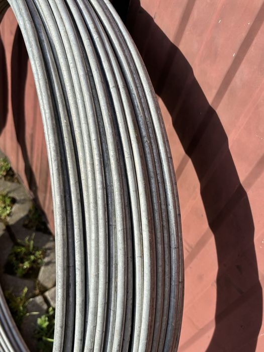 Drut odgromowy FI 8  stalowy ocynkowany – krążek 50 kg (~126 mb)