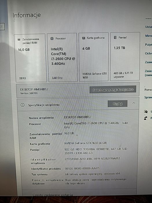 Komputer stacjonarny  pc gamingowy do gier