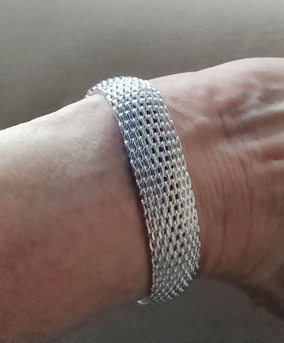 Срібний браслет сітчастий