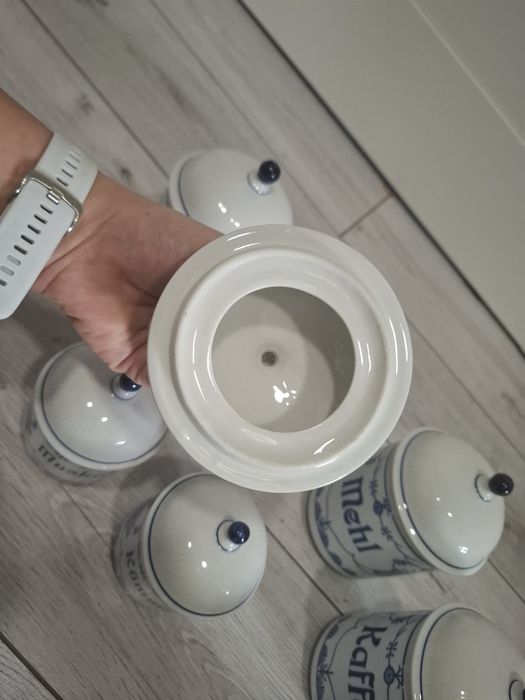 Pojemniki,  porcelany kahla