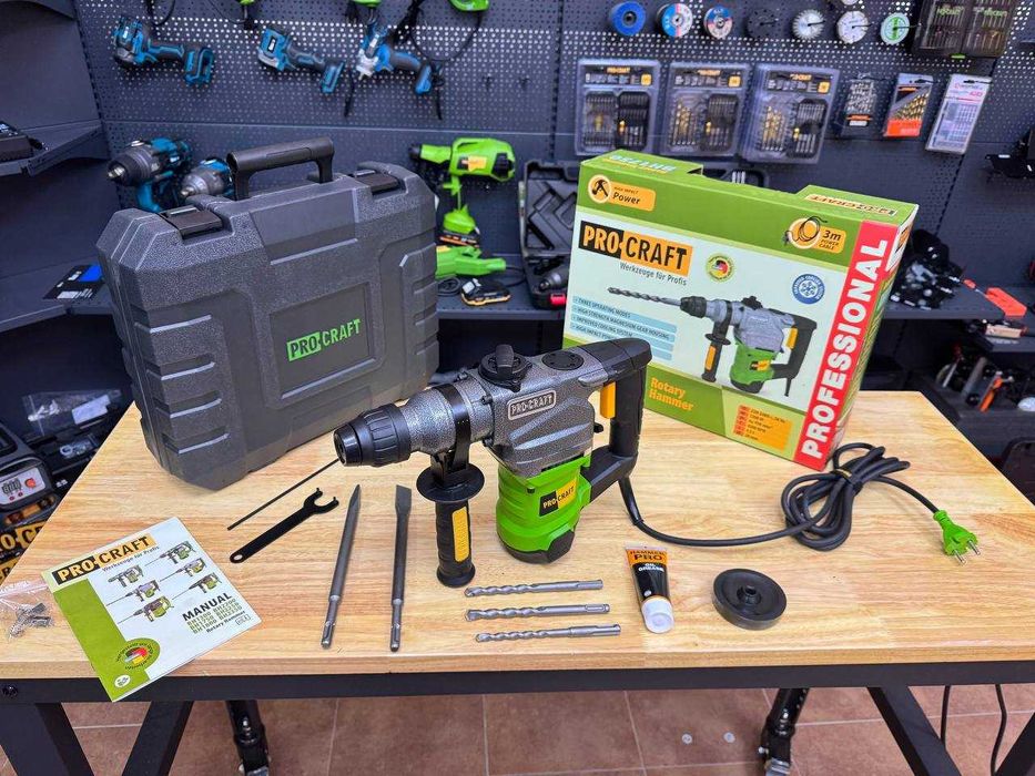 Легкий Перфоратор Прокрафт, 4.5 Дж большая мощность + Гарантия + кейс