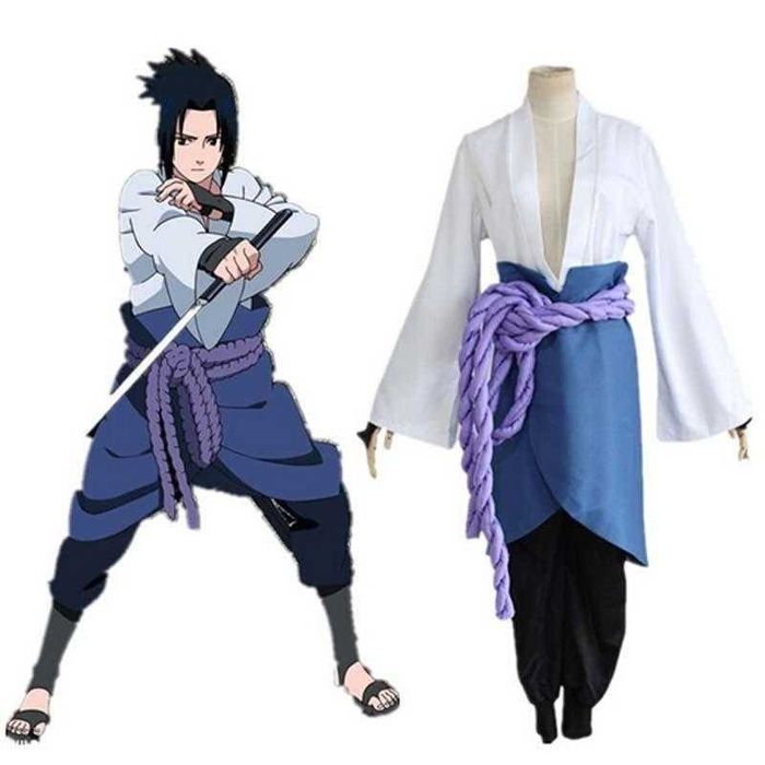 Новий повний набір косплею Uchiha Sasuke з Японії, преміум клас.
