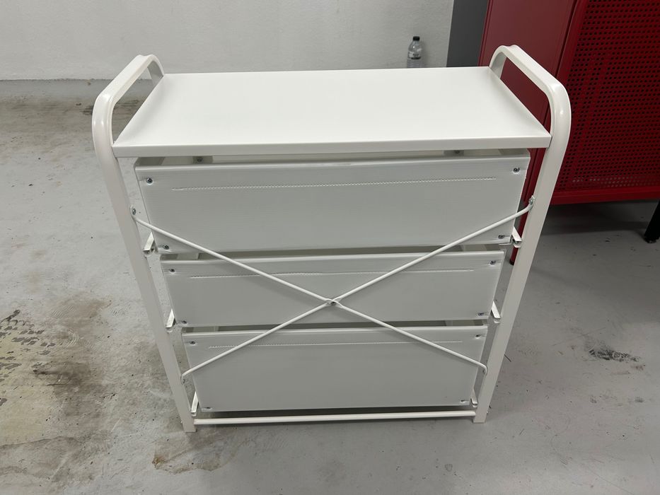 Cómoda c/3 gavetas, branco, 55x36x62 cm