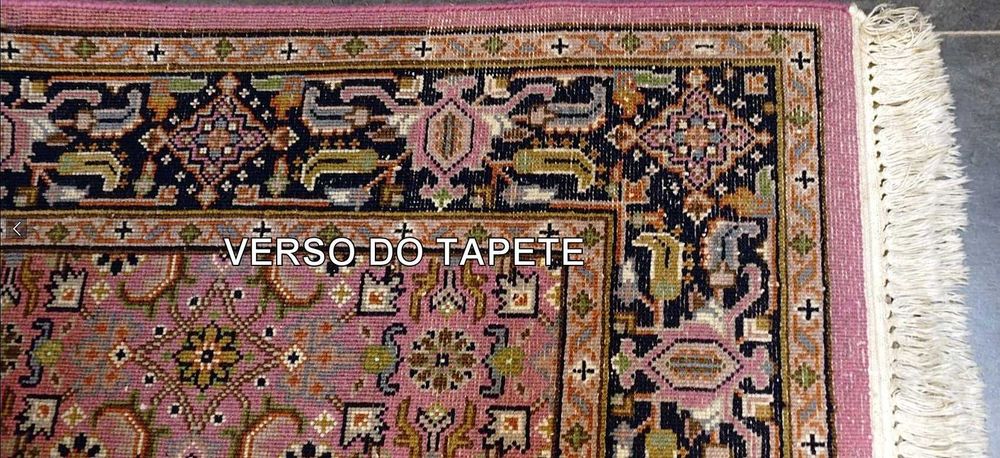 Tapete Persa TABRIZ original, Lã sobre Algodão, feito à mão e com 180cm x 120cm