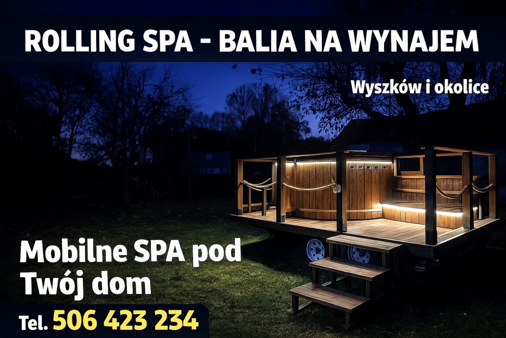 Wynajem mobilnej balii / jacuzzi - Rolling Spa - Wyszków i okolice