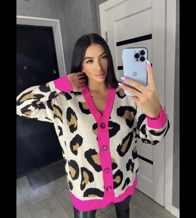 Кардиган на пуговичках, кардиган лео