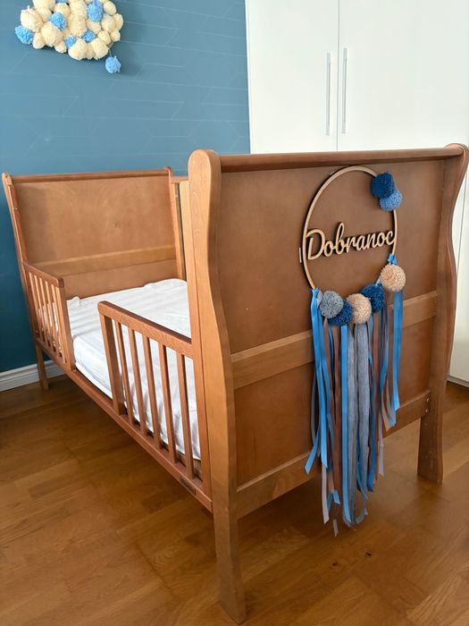Łóżeczko dziecięce Noble Cot Bed vintage 140×70 cm