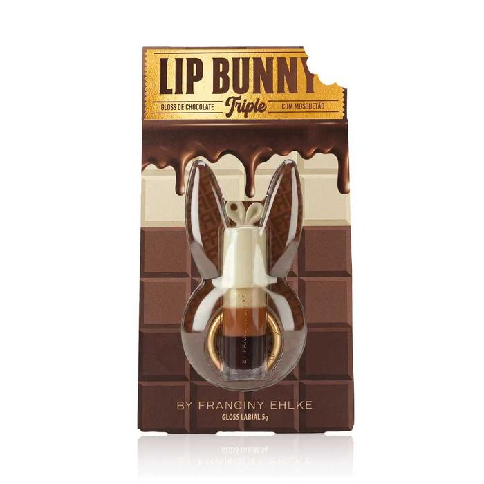 GLOSS LIP BUNNY TRIPLE FRAN BY FRANCINY EHLKE PRONTA ENTREGA