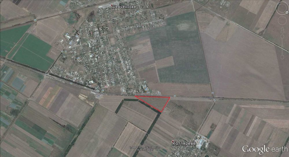 6га, вдоль трассы, с. Шевченкове, "Мисливець" , "Тамплиер"