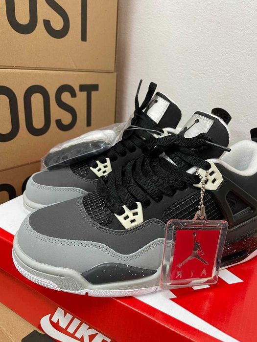 Мужские кроссовки Nike Jordan 4 "Black Grey Black" 40-45