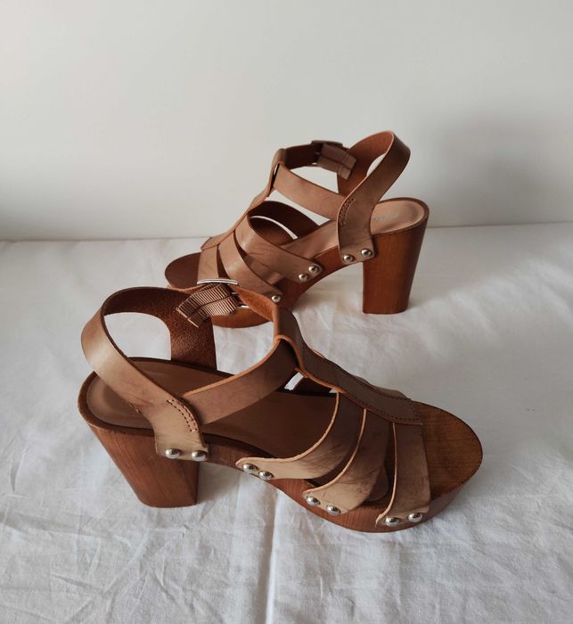 Sandálias, Bege Acastanhado, Natura, Tamanho 36