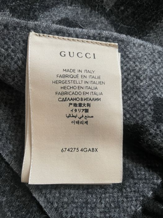 Gucci - szalik 100% kaszmir, unisex - oryginalny
