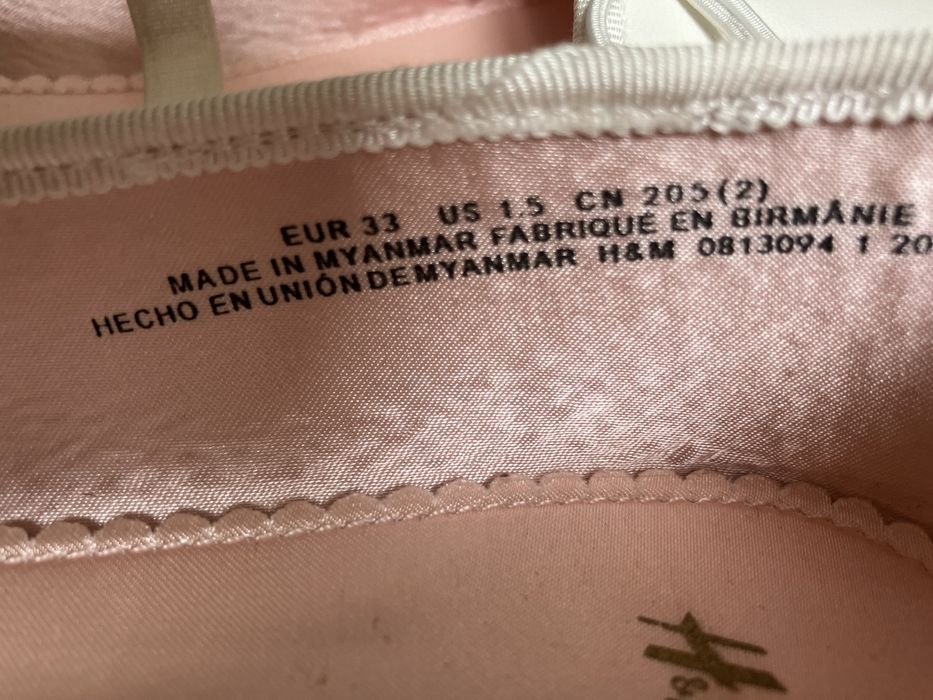 Балетки білі, нові, бренду H&M