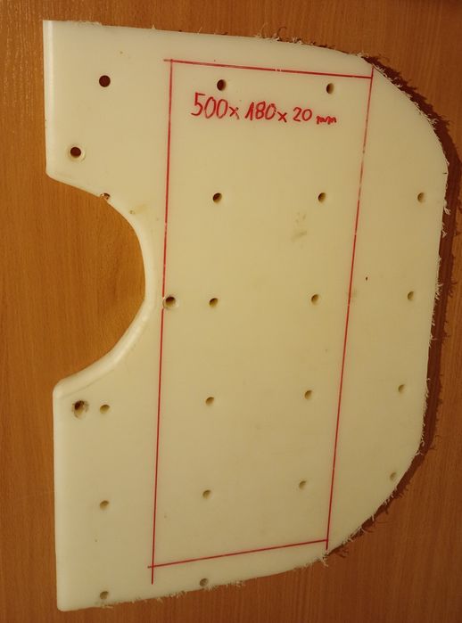 Teflon biały (materiał PTFE) formatki teflonowe o różnych wymiarach.