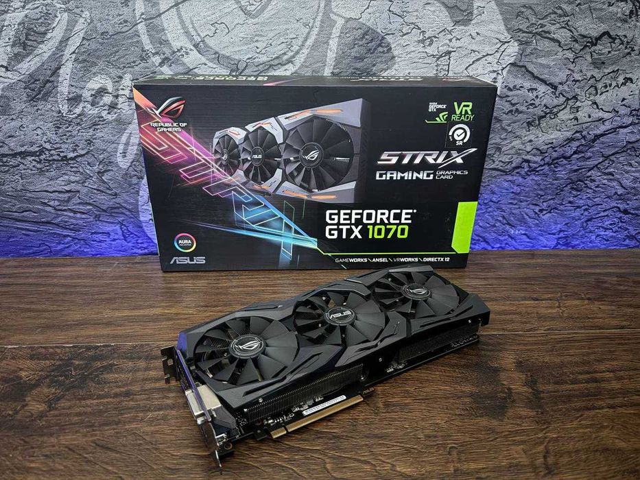 Хит! Игровая видеокарта NVIDIA GeForce GTX 1070 8GB GDDR5 Asus Strix
