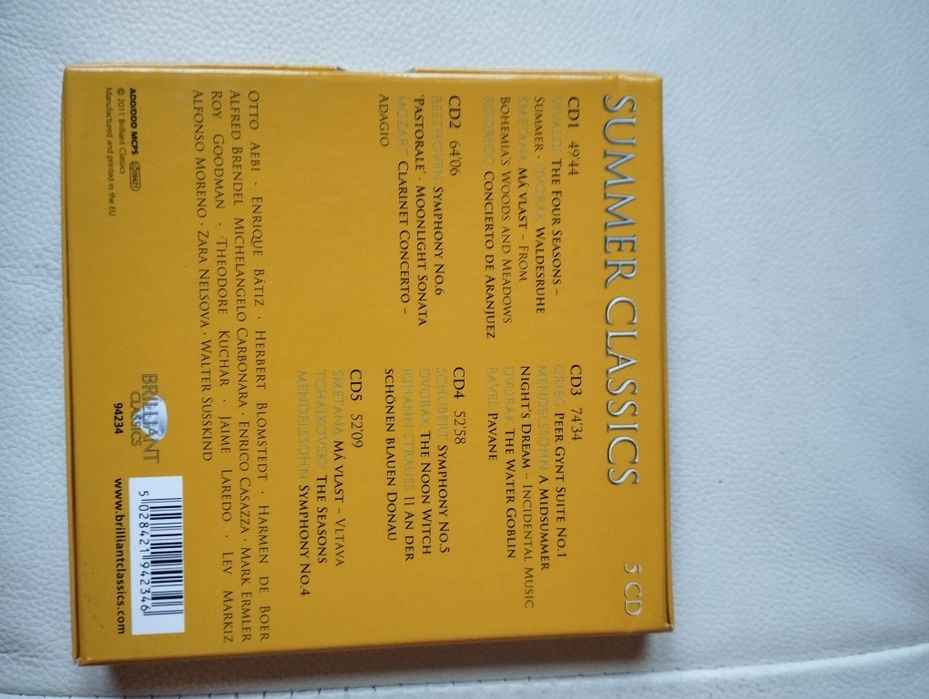 Zestaw płyt CD muzyka klasyczna