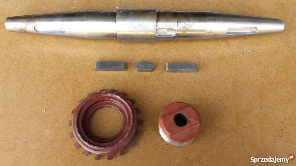 Para komplet kół Atak przekładni 9 zębów koło + wałek Glebogryzarka