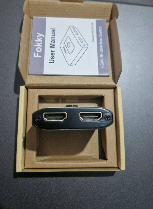 Двонаправлений HDMI перемикач Fokky HS305-BK 4K