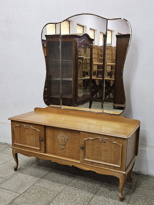 Komoda z lustrem Toaletka ludwikowska Francja /