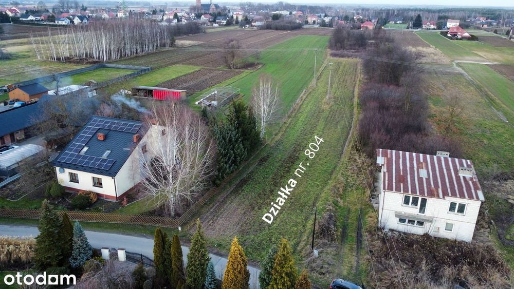 Działka 26 ar pod budowę domu, media przy granicy – Kępie Zaleszańskie - Widok 2