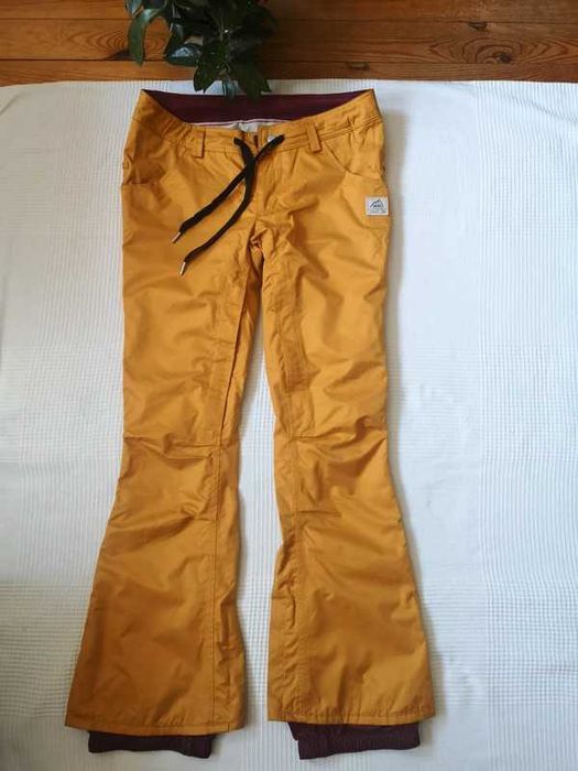 Spodnie snowboardowe Vans żółte 38 M na snowboard zimowe sportowe