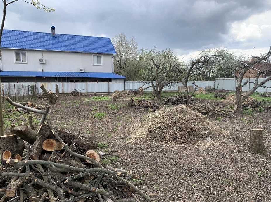 Прибирання територій Уборка УЧАСТКА  Розчищення  Спил дерева ДЕМОНТАЖ