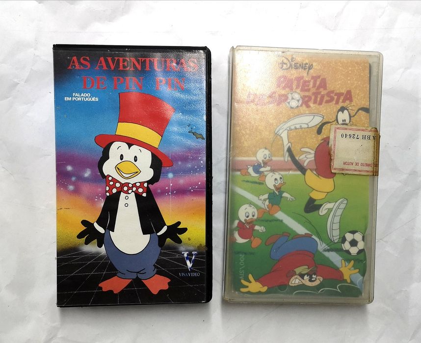 "As aventuras de Pin Pin" e "Pateta desportista" - VHs