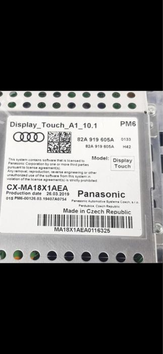 Audi A1 display ecra touch original gps