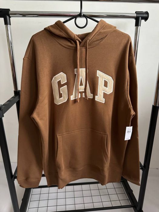 Худи Gap, коричневый худи гер, геп худи, худак Gap