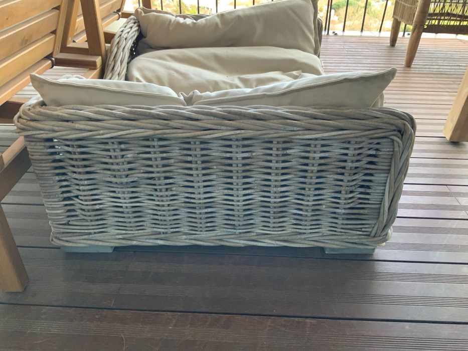 Cama de vime para animais de estimação para exterior