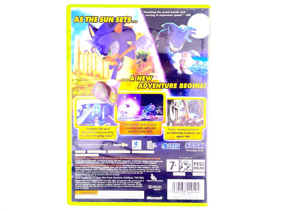 Sonic Unleashed Xbox360 VIMAGCO.PL Bydgoszcz Śniadeckich 11
