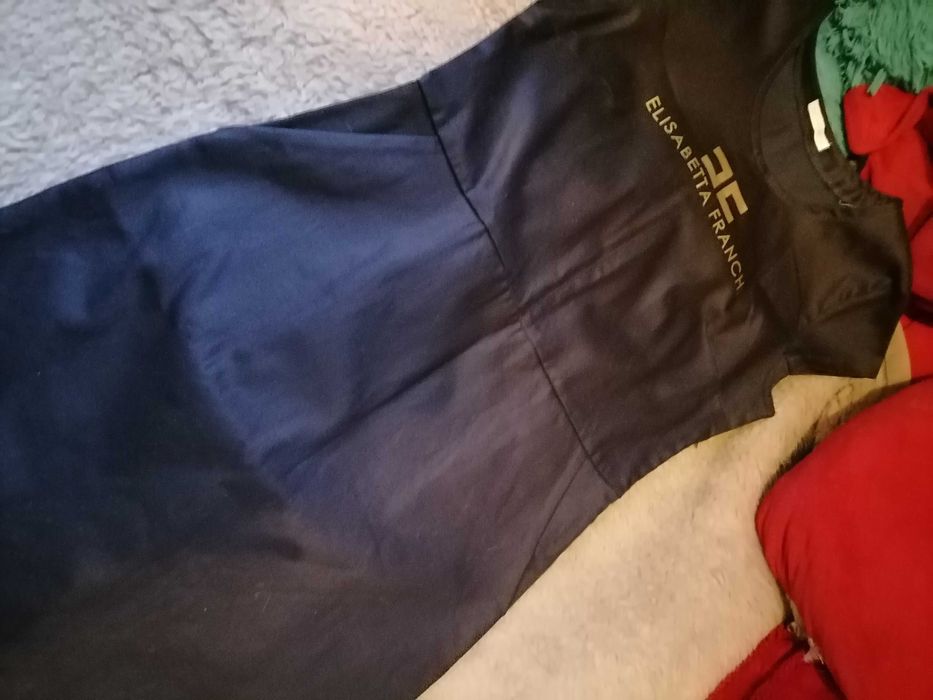 Sukienka czarna Elizabetha Franchi Rozmiar nasze 40 Mała Czarna