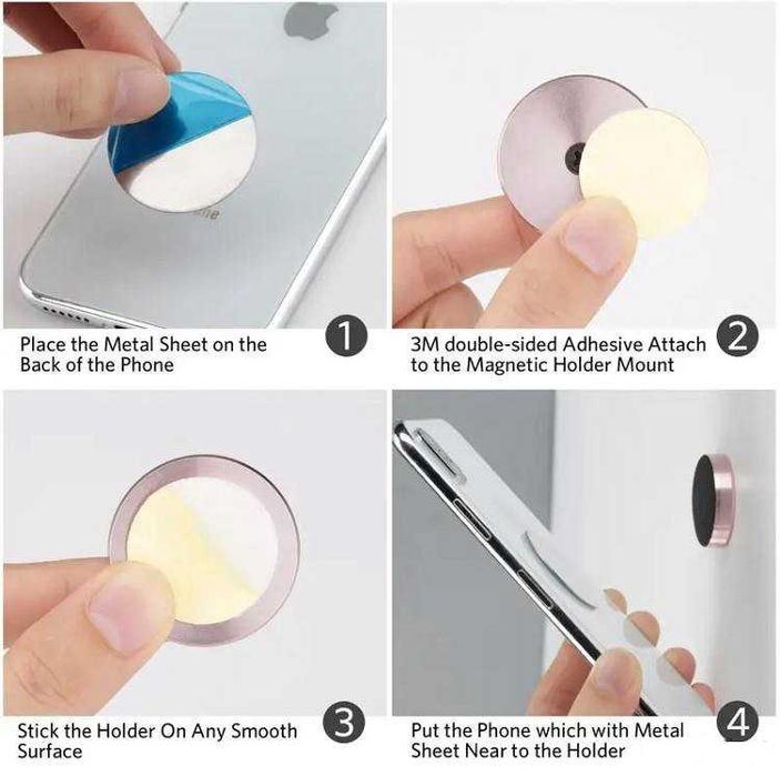 Suporte Magnético Universal para Telemóvel / Smartphone para o carro - (Pequeno)