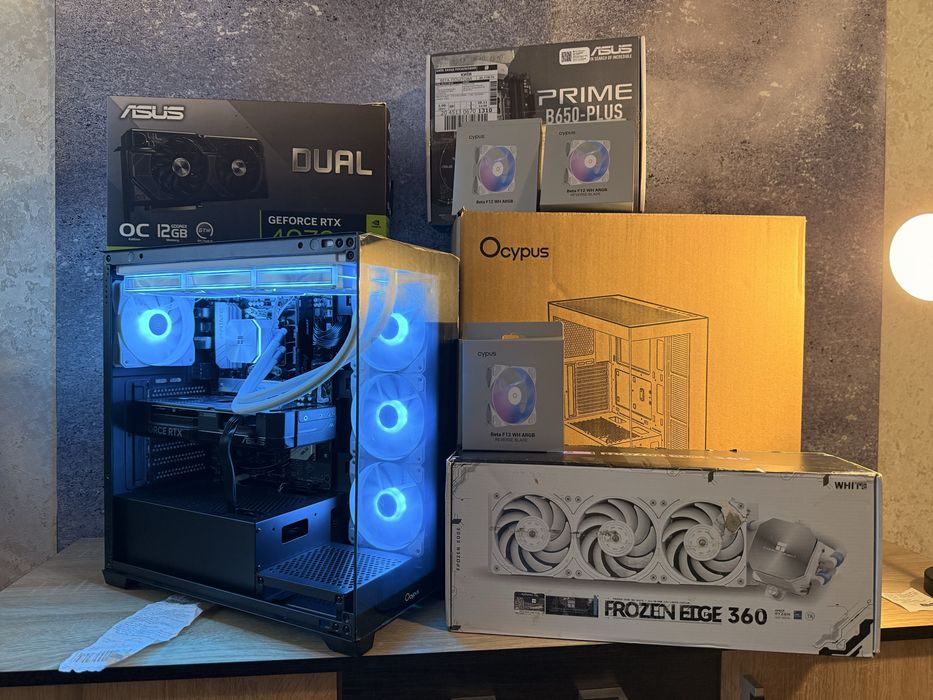 Ігровий ПК ( Rtx 4070, Ryzen 7 7700, 32gb ddr5, b650, ssd 1tb)