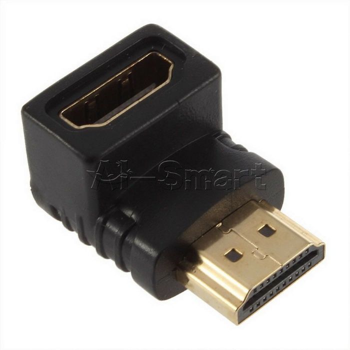 HDMI Connector Extender, Male-to-Female Right-Angle (90°) Adapter for HDTV and HDCP64740938828674120